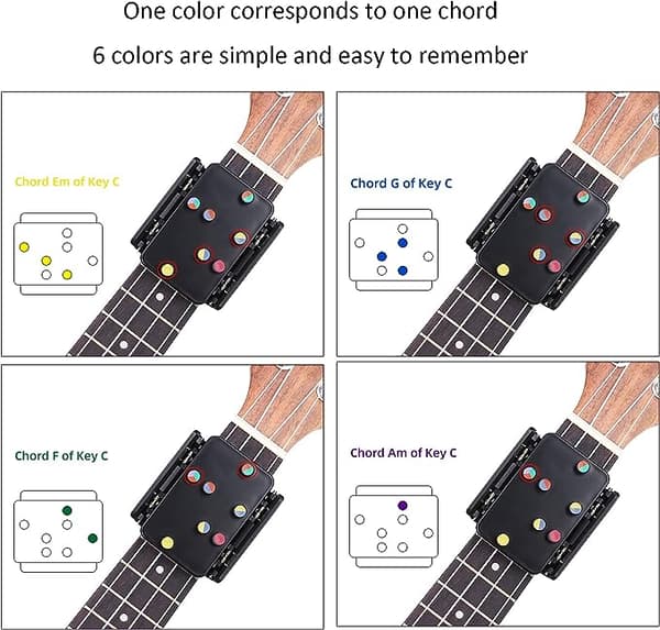 Yukiri Chord Stativ Læringsværktøjer Ukulele øvelsesassistent