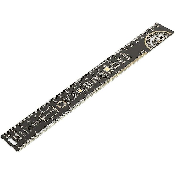 10 tommer 25 cm elektronisk ingeniør multifunksjon trykt kretskort Pcb linjal ingeniør linjal multifunksjon linjal