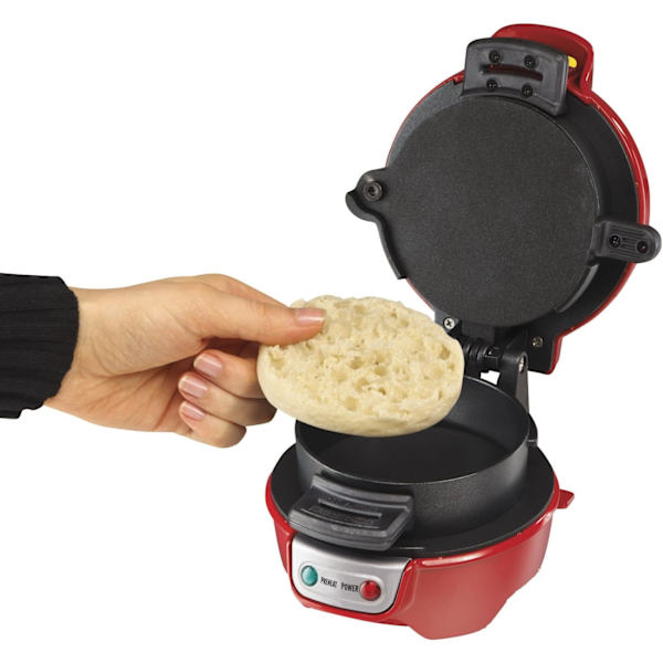 Frukostmacka- och äggkokarring för stranden, anpassa ingredienser, perfekt för engelska muffins, croissanter