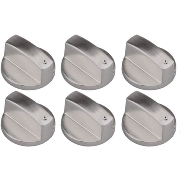 6 stk (0 grader, 8 mm) Gasknapper, Universal Zink Rotationskontaktstyring