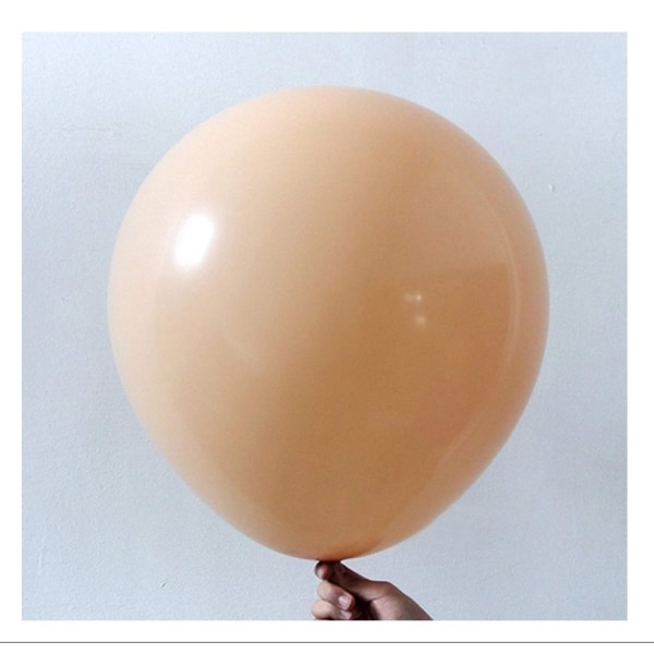 Beige Retro Ballonger, 100 stk 12 tommer Aprikos Ballonger Matt