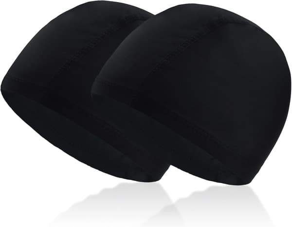2-pack Badmössa för Vuxna, Mjuk Polyester, Simning i Poolen