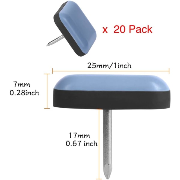 20pcs Furniture Aid Slip Pad Home Table and Chairs Footrest