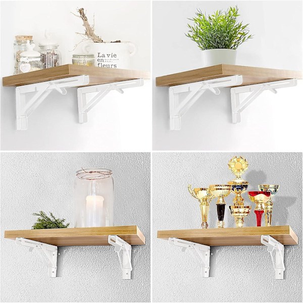 Folding Bracket 200mm, 2 stk. Svart Foldable Console Bracket, Folding ...