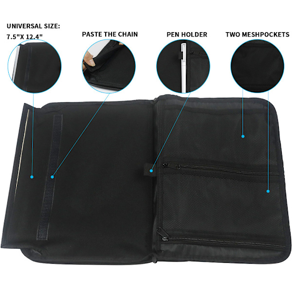 Prevention Tracking Pack bærbar tablet taske sort 34x25cm 1