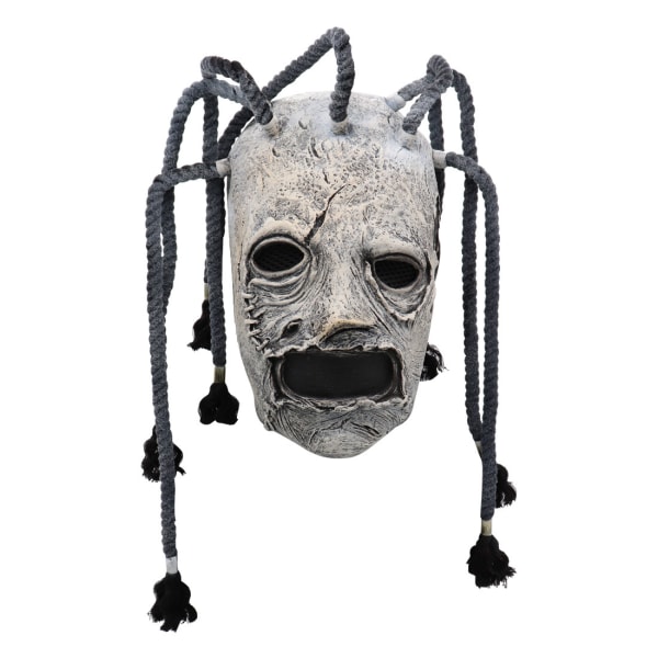 Unik rolig Halloween-mask med flätad Unisex Retro Cosplay Full