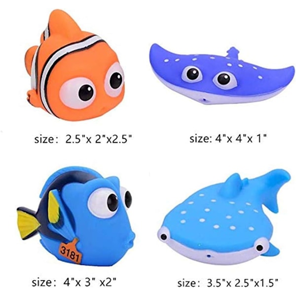 Kid Shower Toy Baby Bath Toys for Squirt , Finding Dory Nemo Todd