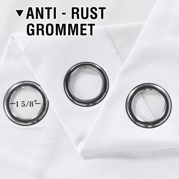100% Lystette Gardiner for Soverom Termisk Isolerte Lin Tekstilgardiner Varme og Fullt Lysblokkerende Draperier Li