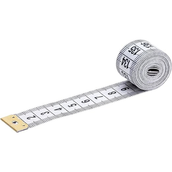 En 1,5 meter hvid målestok
