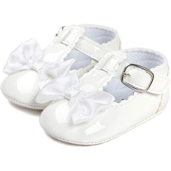 Båge Första Steget Flicka Ballerina Baby Flicka Sko Mjuk Halksäker Sula