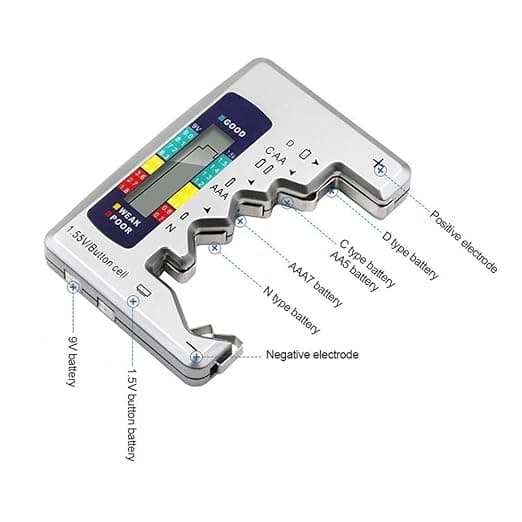 Batteritest Digital Display Batteriniveau Detektor #5 #7 9V