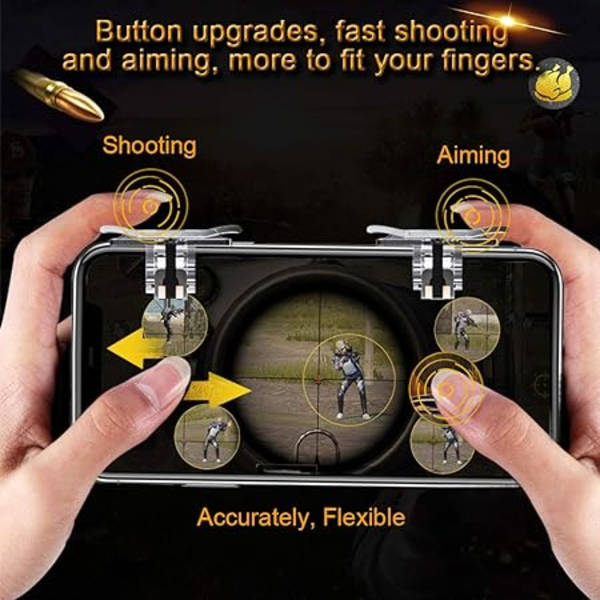 Mobile PUBG Spilkontrol, 2-pak Spilknapper til