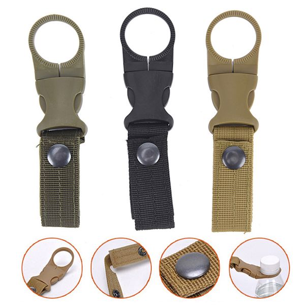 3-pack Hängande Flaska Loop Karabiner, Bärbar Mineralvatten