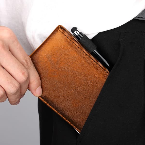 Leather Notepad Holder (Brown) 138*86*15 mm Replacement Notepad and