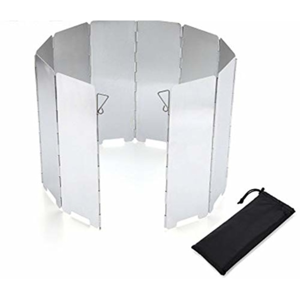 10-panel vindskydd i aluminium