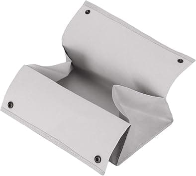 (Grå) Vevboks, Original PU Lær Vevboks Skrivebord