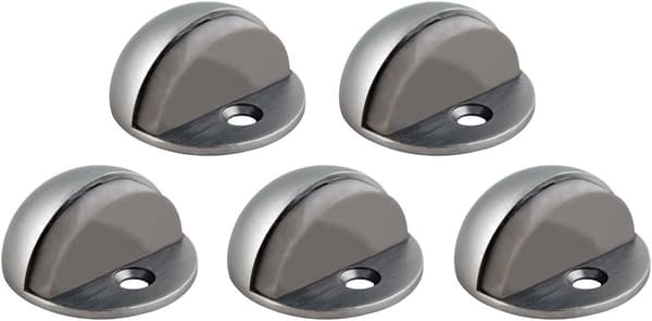 Dørstopper, Kuppelform, 5-pak, Satin Nikkel
