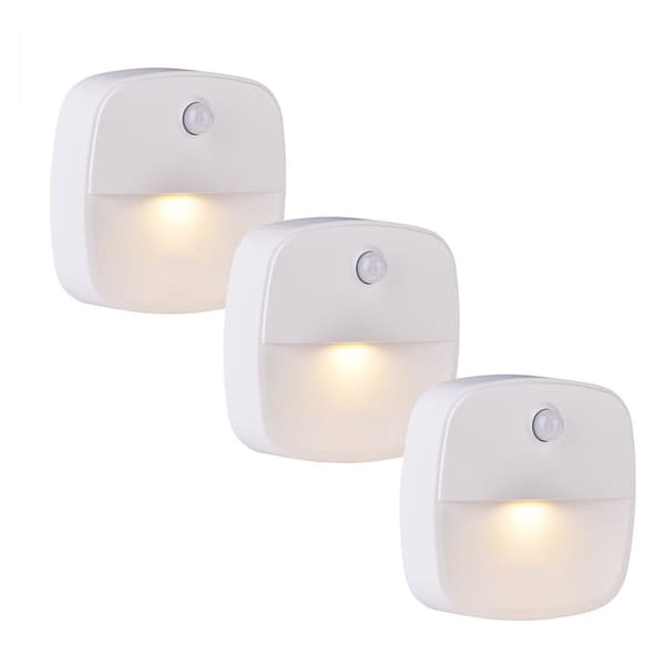 3-pack Varmvit Inomhus Rörelsesensorlampa, Batteridriven