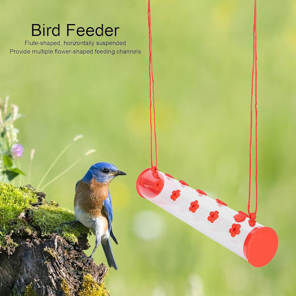 1 stk (40 cm) Kolibri Foder, Vandret Hængende Fuglefoder med