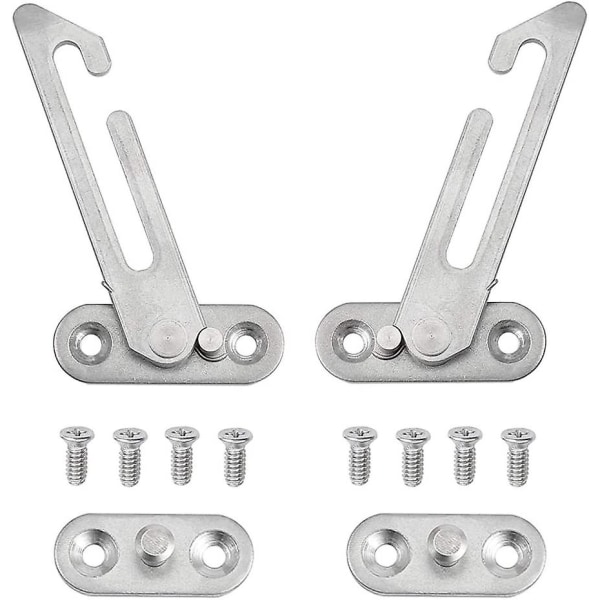 2-pack 304 rostfritt stål Upvc fönsteröppnare med krokar för vänster och höger fönster