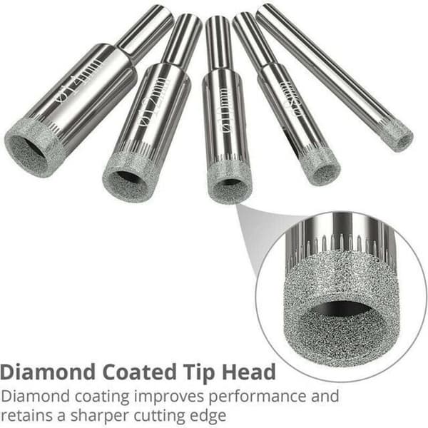 Hulsav 16stk, Diamantbor Bits Hulsav 6-50mm Glasboring