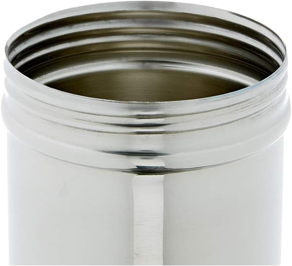 Rustfrit stål Canvas metal shaker. 6 høj x 8 cm