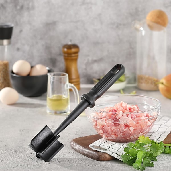 Kødkværn til Hakket Kød, Varmebestandig Hamburgerkød-Kværn, Nylon 5 Buede Blade Kværn, Non-Stick Kødhakker, M