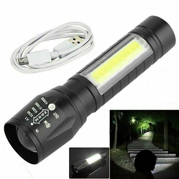Mini Zoom Stretchable LED Arbeidslys Sterk USB Oppladbar
