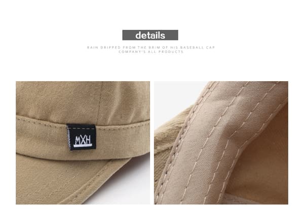 1 stk Hatt mote retro tide mann solid farge lett brett liten