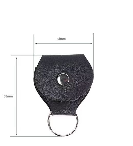 Mjuk PU-läder Nyckelring Förvaringsfodral Gitarrtillbehör Present till