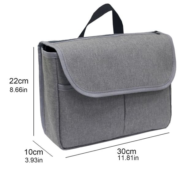 1 Styk Grå Rulletol Side Organizer Opbevaringspose Walker