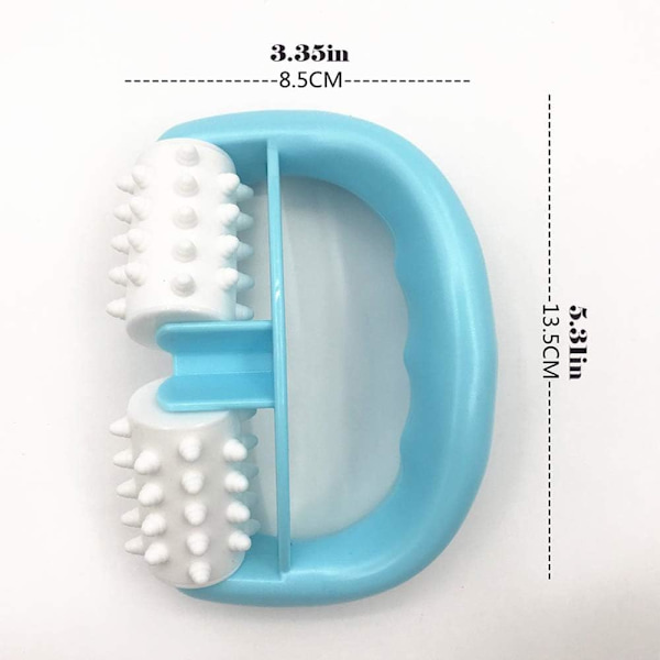 2 stycken Arm 2 Hjul V-formad Massager Arm Massage Lugnande