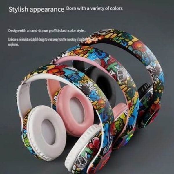 Nytt Bluetooth-headset LED Lysende Spill Trådløst Kort tuya 5.0 Bluetooth-headset Lang Batterilevetid (Svart)