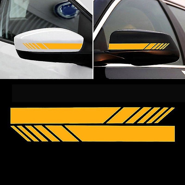 2 kpl taustapeilin tarrat Auton muotoilu Lemmikkiautotarra Taustapeilin sivutarra Raidoitettu autotarvikkeet Auton tarrat