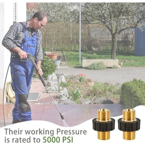 Adapter til dysetilslutning, tilbehør til højtryksrenser - M22 X 1,5 mm