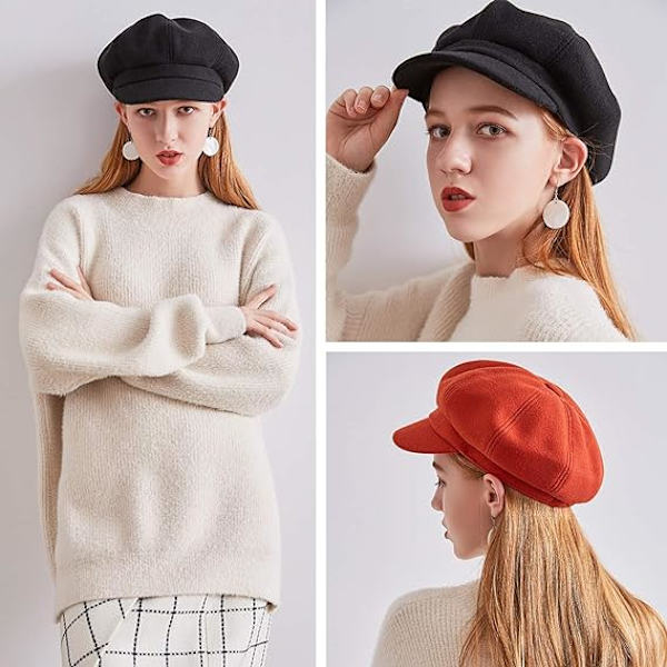 Linned beret til kvinder, medium størrelse