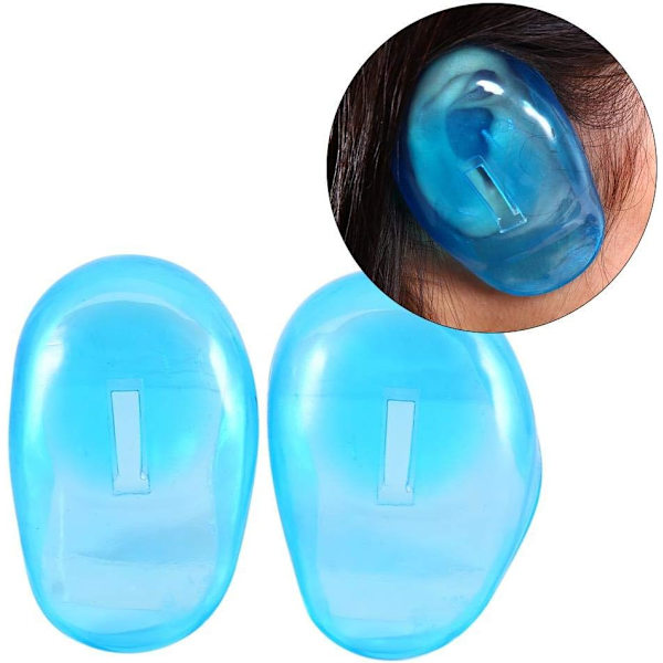 2-pack blåa öronmuffar med anti-smuts plast för att