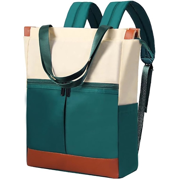 Damer Ryggsäck för Laptop - Nylon Tote Väskor Handväska, Trendiga Ryggsäckar med Flera Fack
