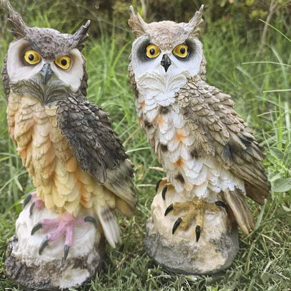 1 stk. Havefigur Ugle Dekoration Havegave til Kvinder