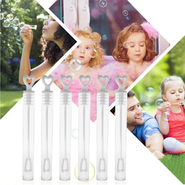 Bubbelflaskor Bröllopsstav Rör Bubbel Kärlek Hjärta Bubbel