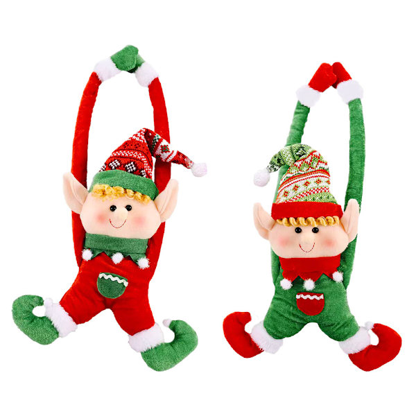 2 stycken juldekorationer för hemmet, tygkonst,