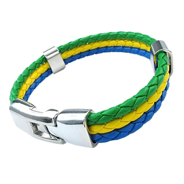 Ny stilfull flätad armband fläktar flagga banner manschett armband  Brasilien