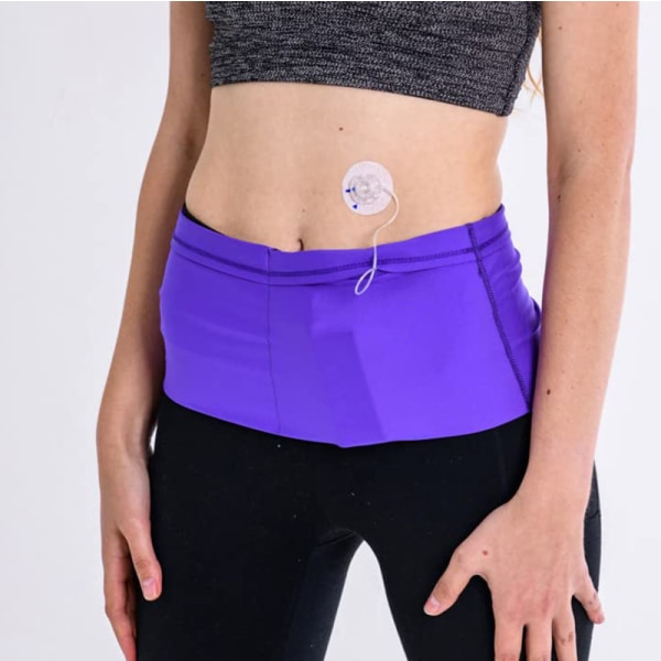 One Piece Fanny Pack (lila, stor), unisex resebälte,