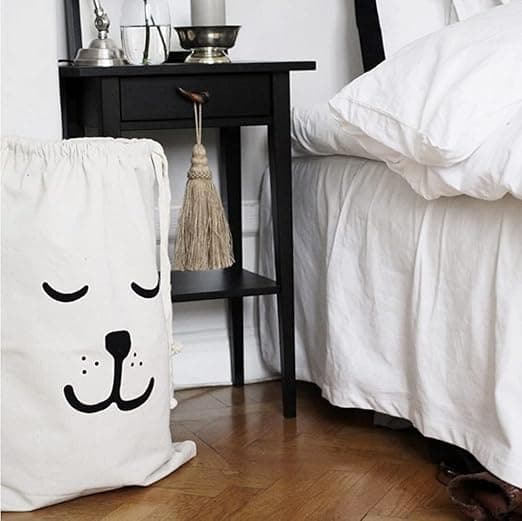 Tvättsäck 2-pack Stor 46*62cm Canvasväska med dragsko,