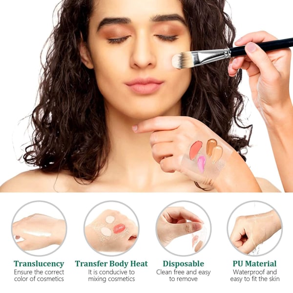 100 st Makeup-palett PU-film transparent PU-film