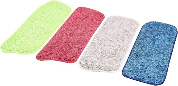 4 stk. Rengøringsmopper til Vorfreude Spray Mop og alle vaskbare mopper og mopper