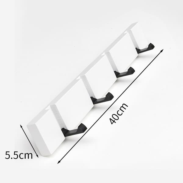 Foldbar knage, massiv træ dørknage, knage, hvid