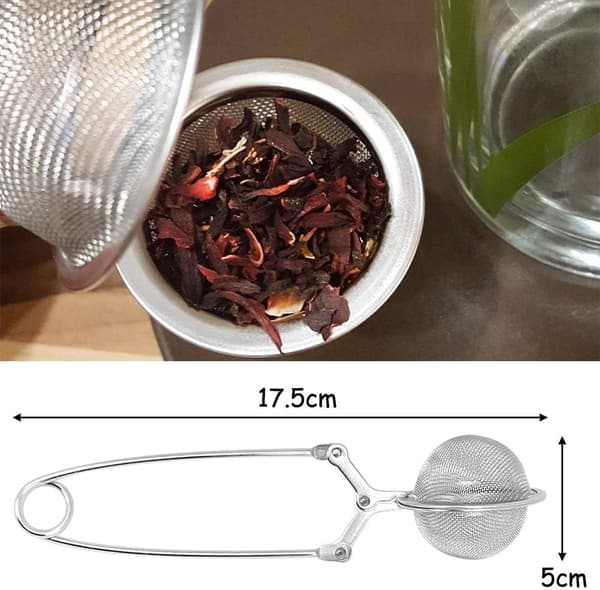 3 stk. Teekugle Si, Rustfrit Stål Si, Kugleformet Te
