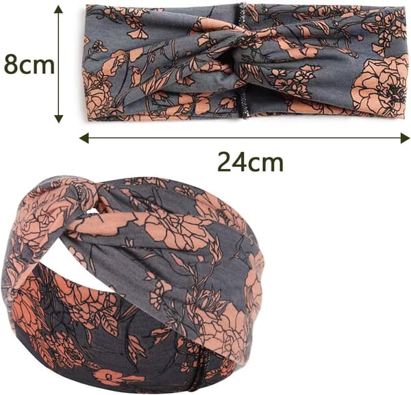 Boho Hårbånd, Elastisk Turban Hårbånd Knyttede Hårbånd
