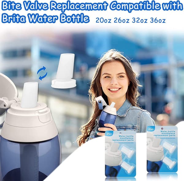 2 kpl Pullo Suukappale Venttiili Suutin Brita Mukiin Brita